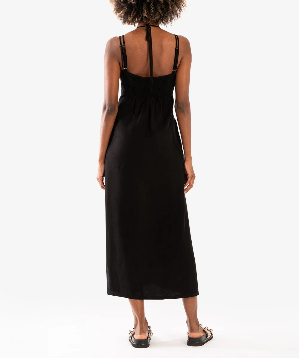 KT Strappy Halter Neck Maxi Dress