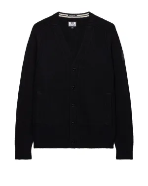 Lauda Knitted Wool Cardigan Black