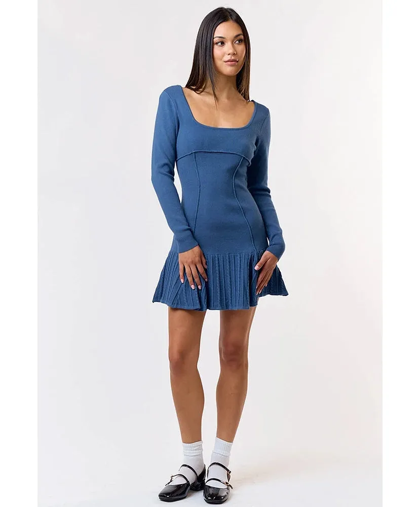 Lauren Long Sleeve Sweater Mini Dress