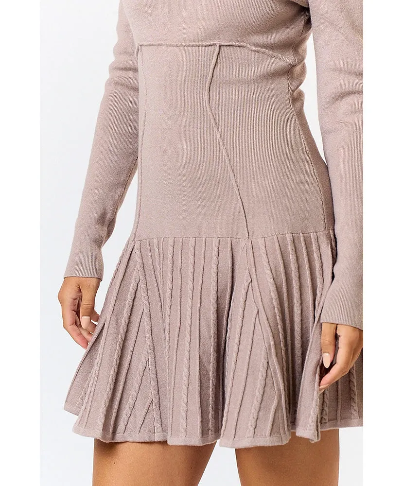 Lauren Long Sleeve Sweater Mini Dress