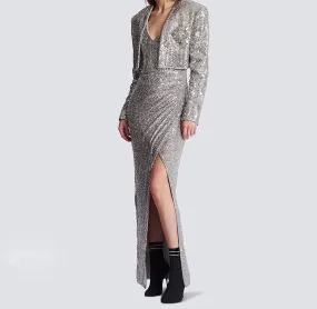 LEYLAH Sequins Dress with Jacket