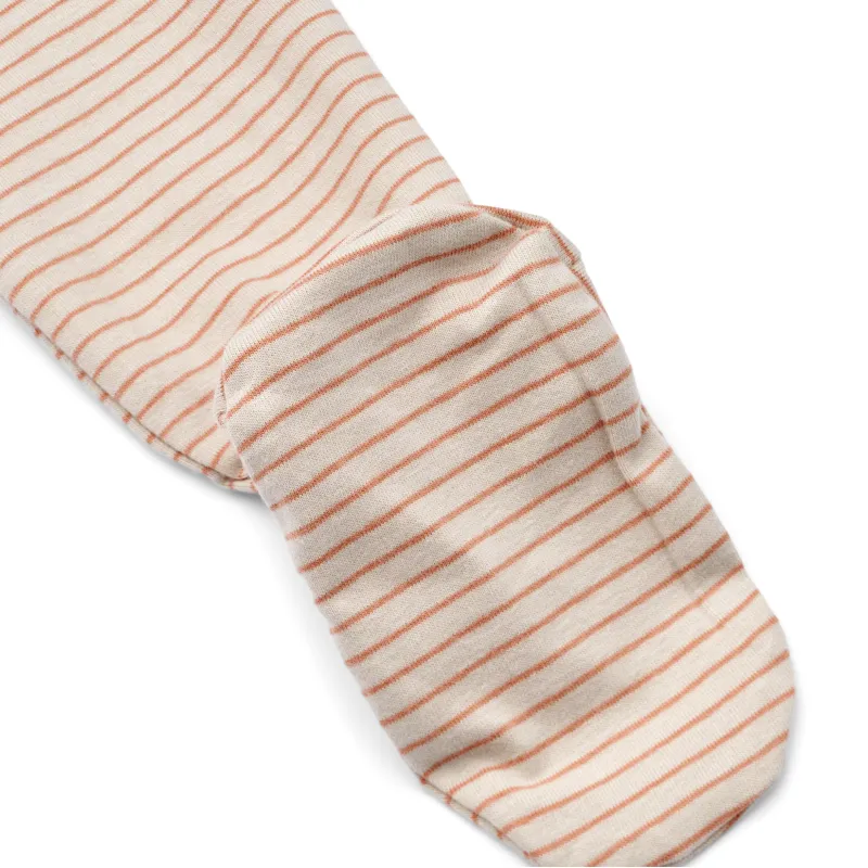 Liewood Baby Bolde Stripe Sleepsuit - Sandy/Tuscany Rose