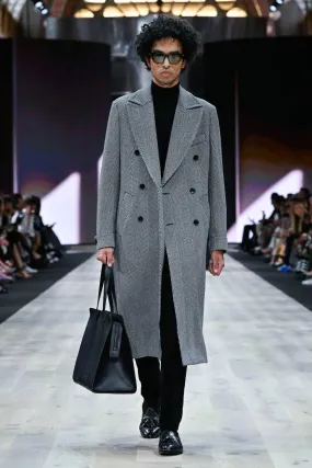 LOOK 4 - The McPherson Long Coat and Black Jumbo Cord Como Trouser