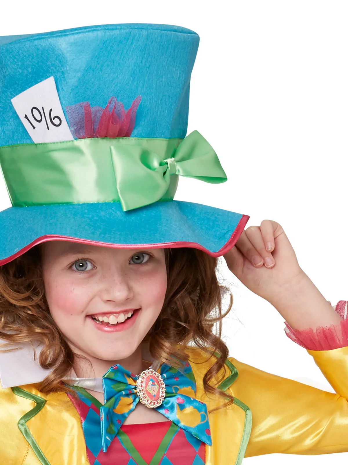 MAD HATTER GIRLS DELUXE COSTUME (LARGE POLYBAG), CHILD