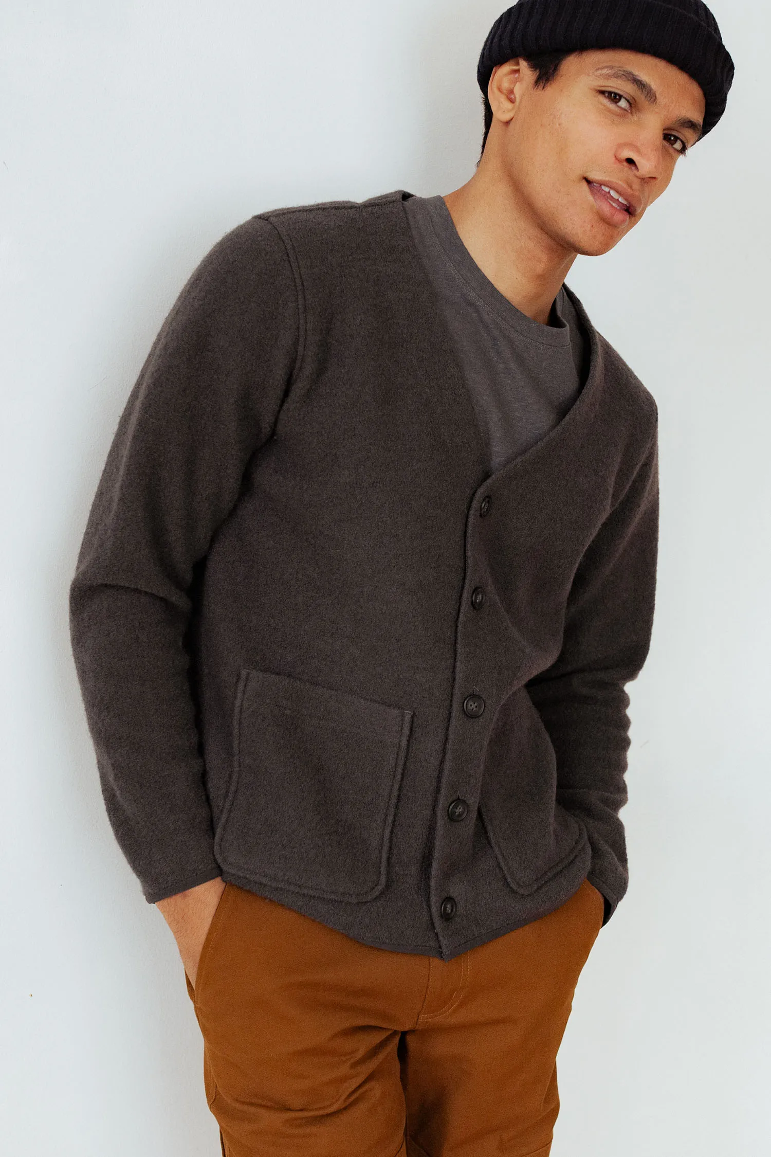 Mateo Cardigan / Charcoal