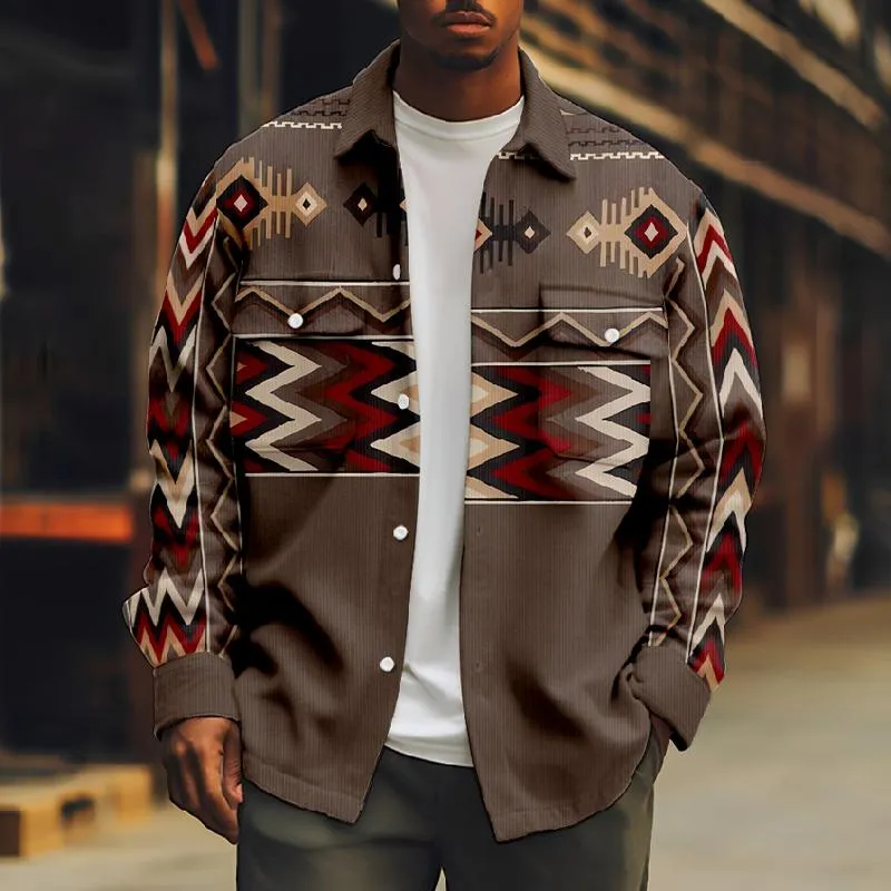 Men's Corduroy Printed Jacket 79829188L