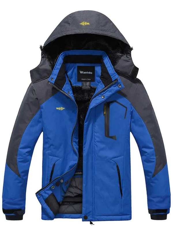 Men's Waterproof Ski Jacket Fleece Winter Coat Windproof Rain Jacket Atna Core