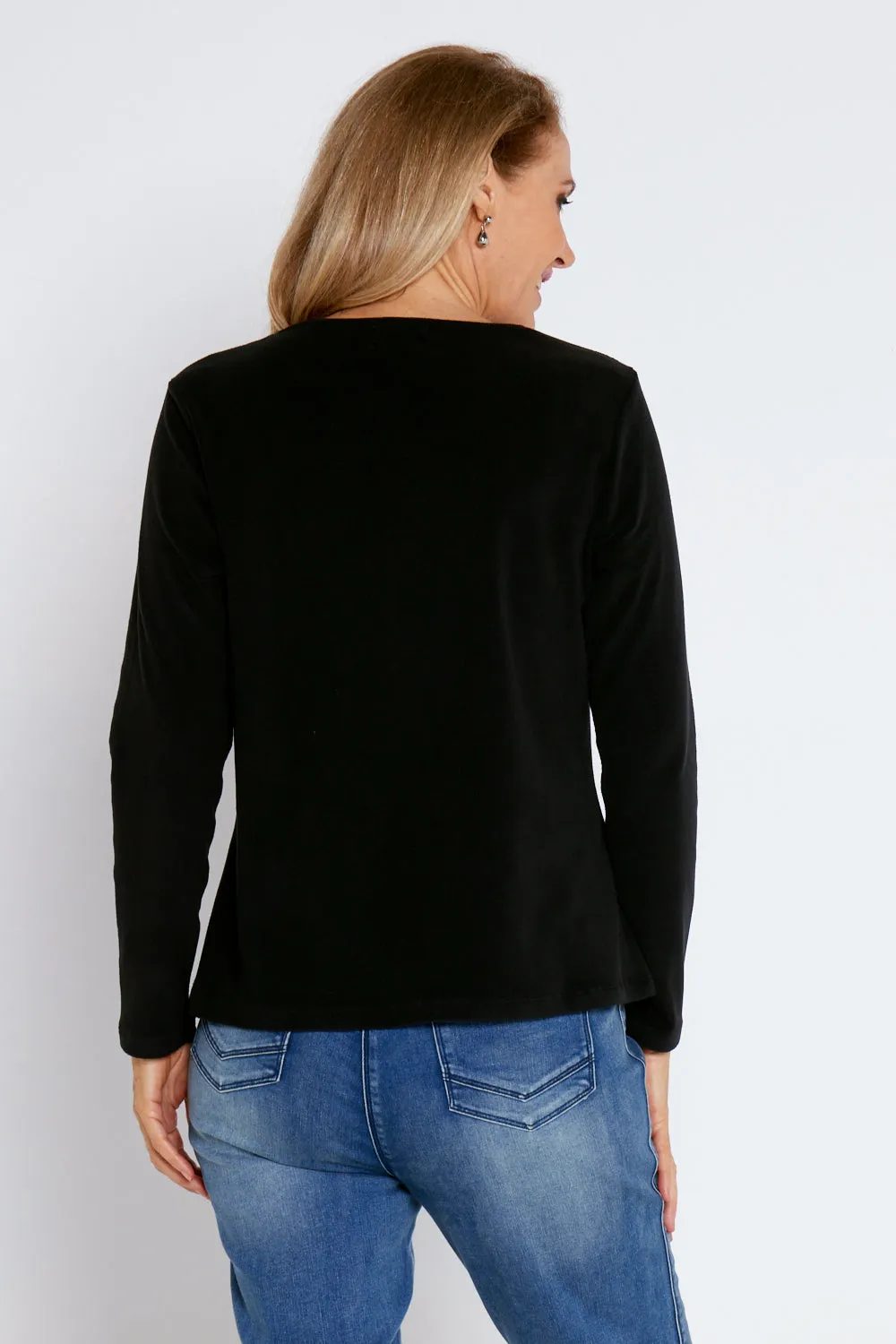 Micro Fleece Top - Black