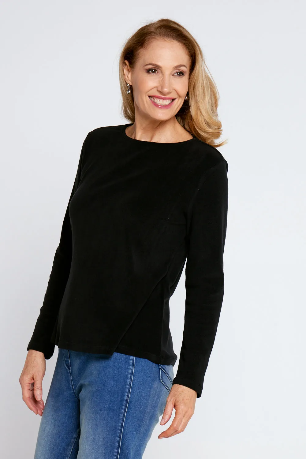 Micro Fleece Top - Black