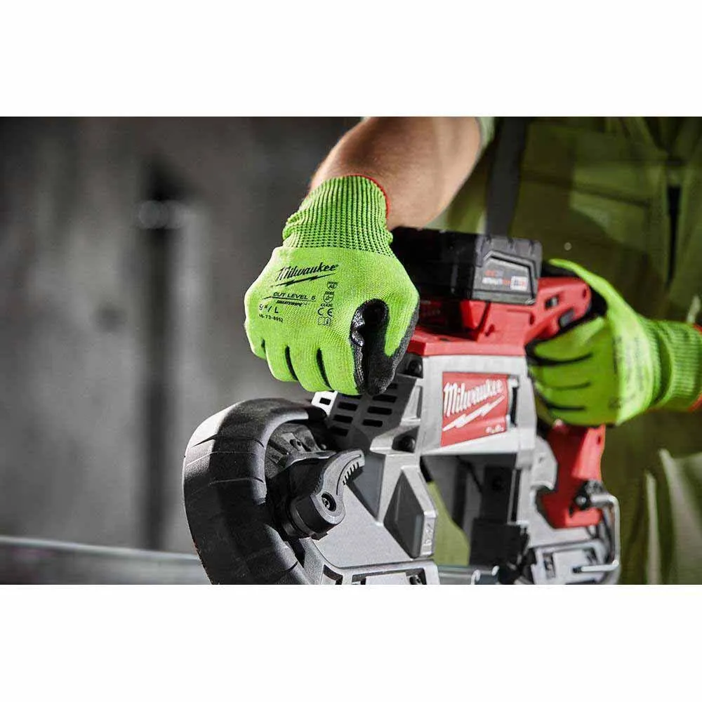 Milwaukee 48-73-8953 High Visibility Cut Level 5 Polyurethane Dipped Gloves - XL