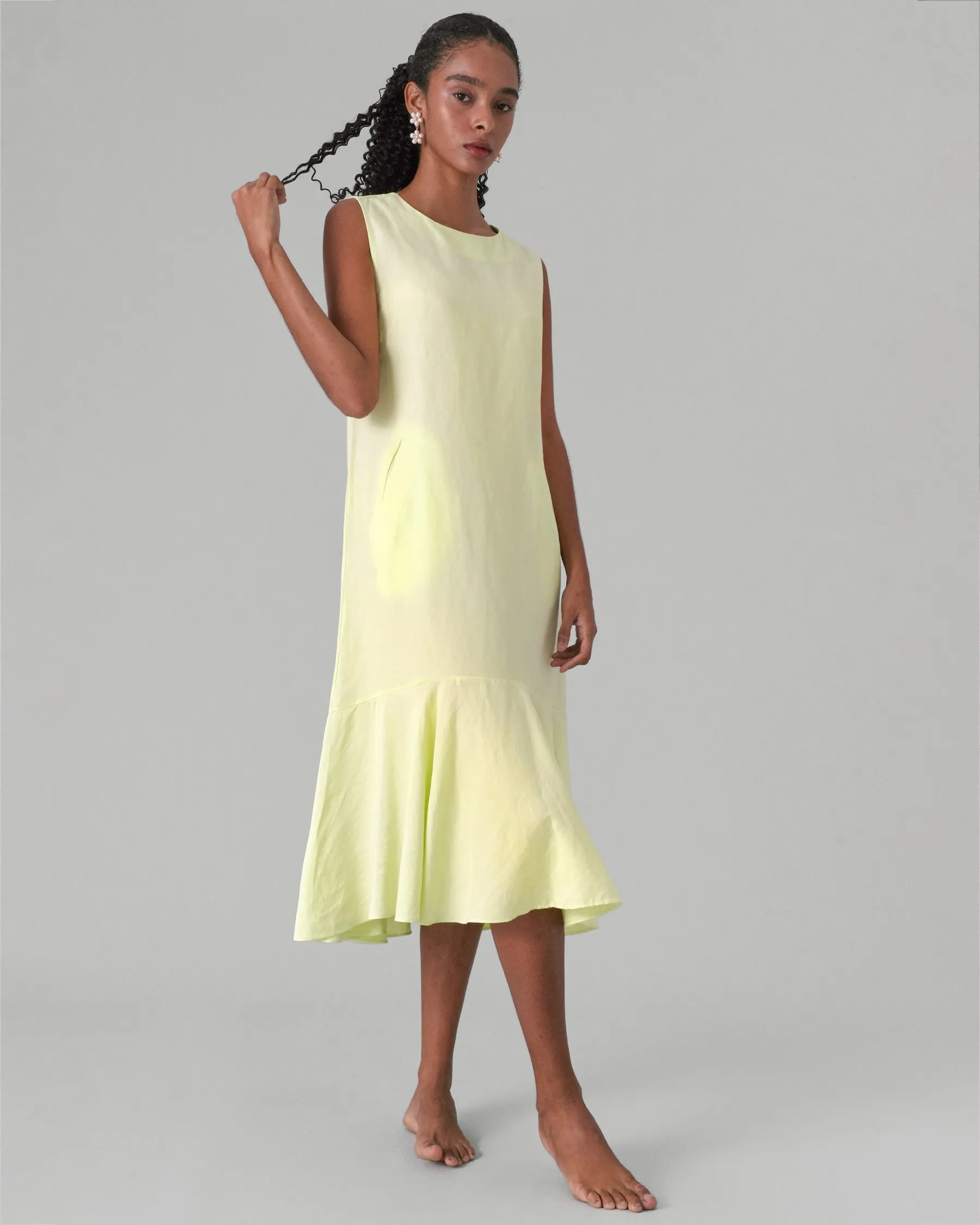 Mium Linen Maxi Dress