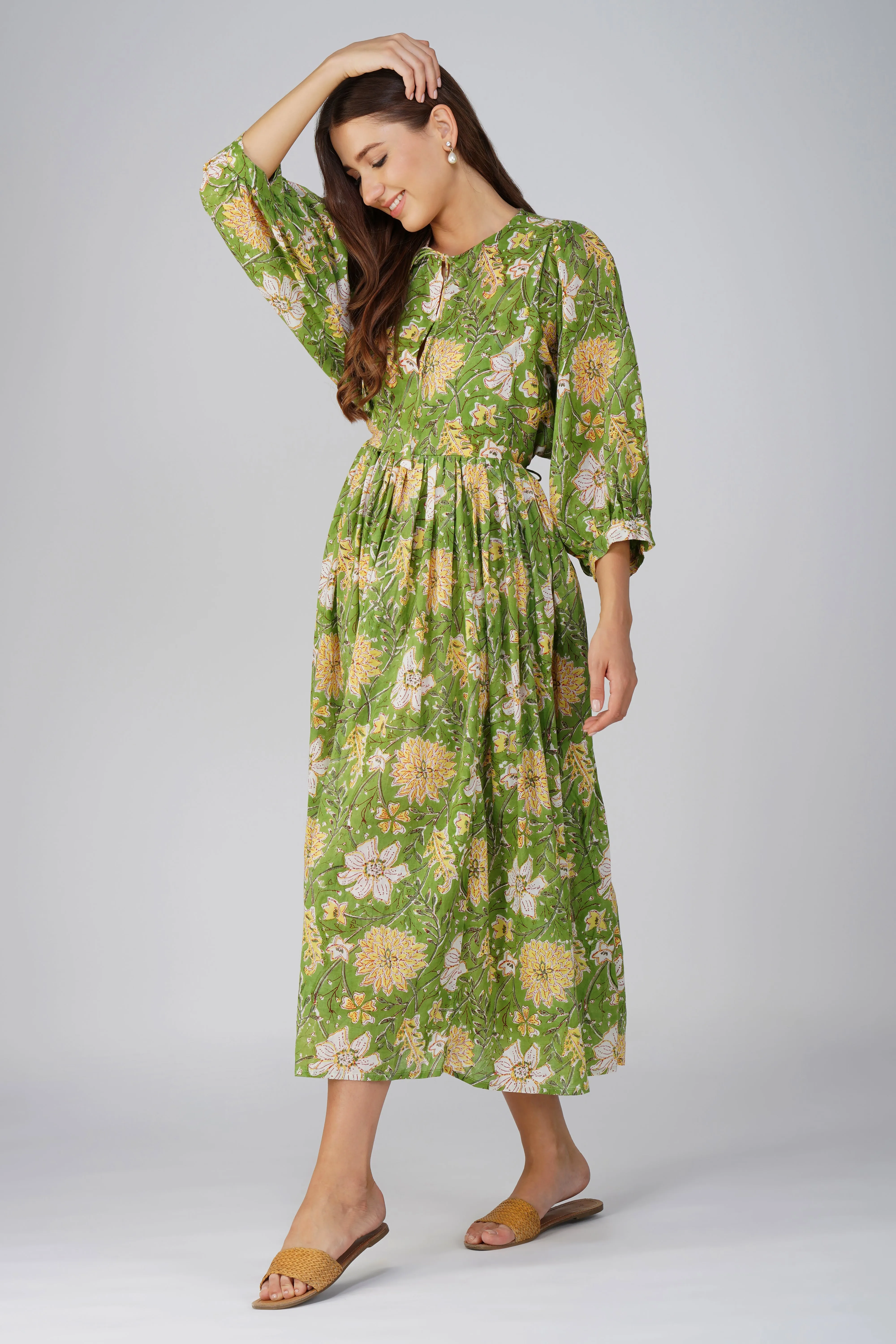 Natsumi Maxi Dress - Green