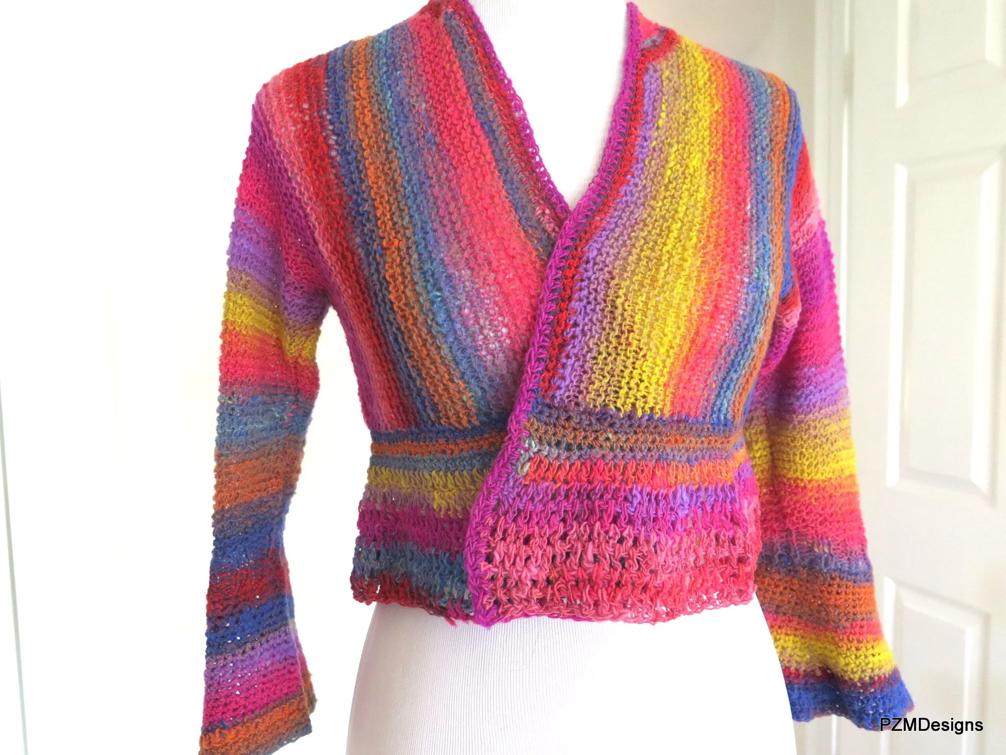 Noro Hand Knit Cropped Jacket