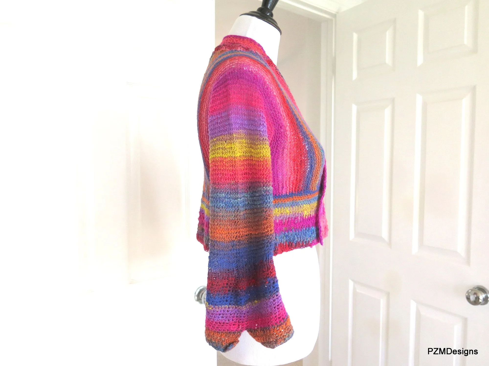 Noro Hand Knit Cropped Jacket