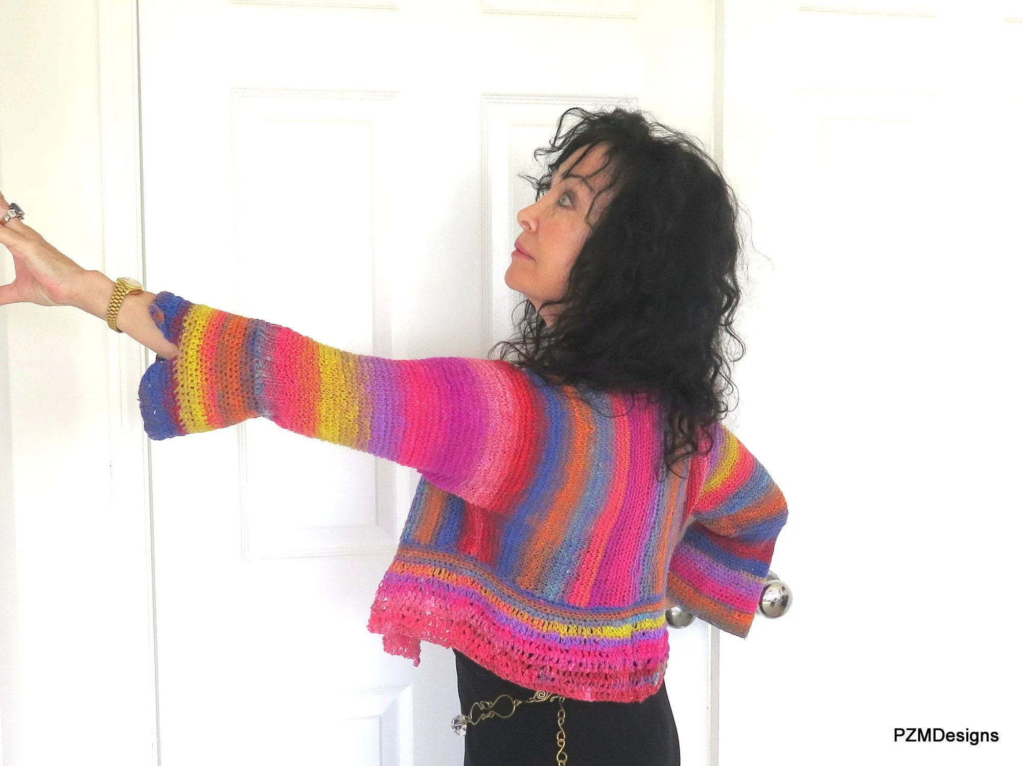 Noro Hand Knit Cropped Jacket