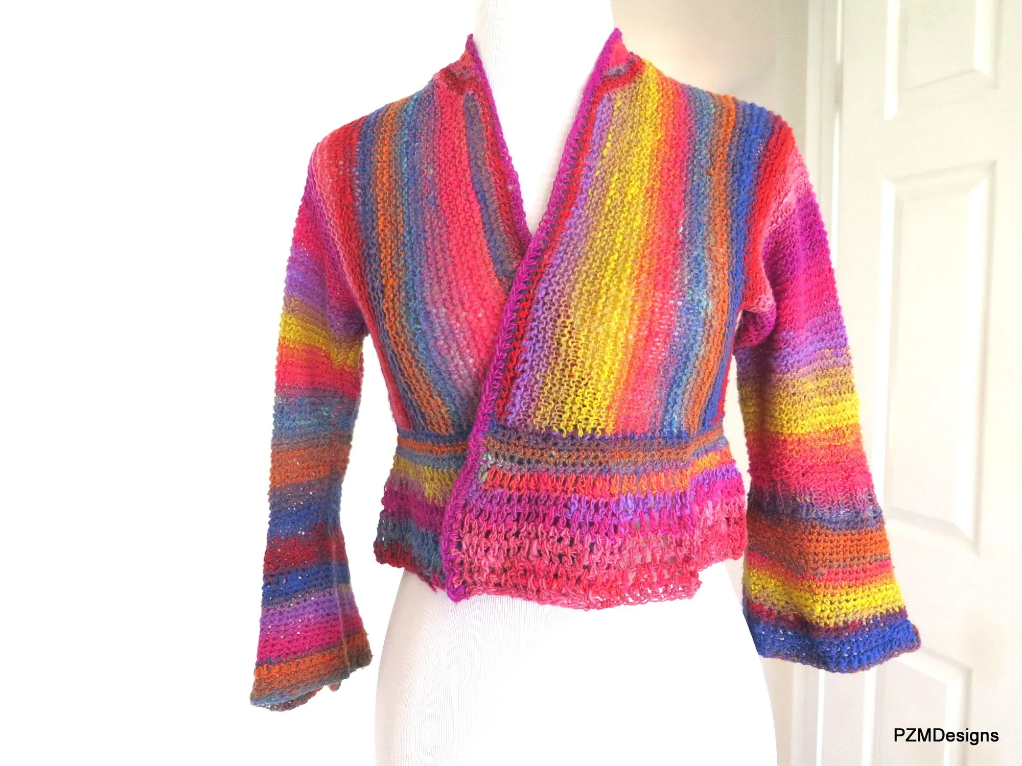 Noro Hand Knit Cropped Jacket