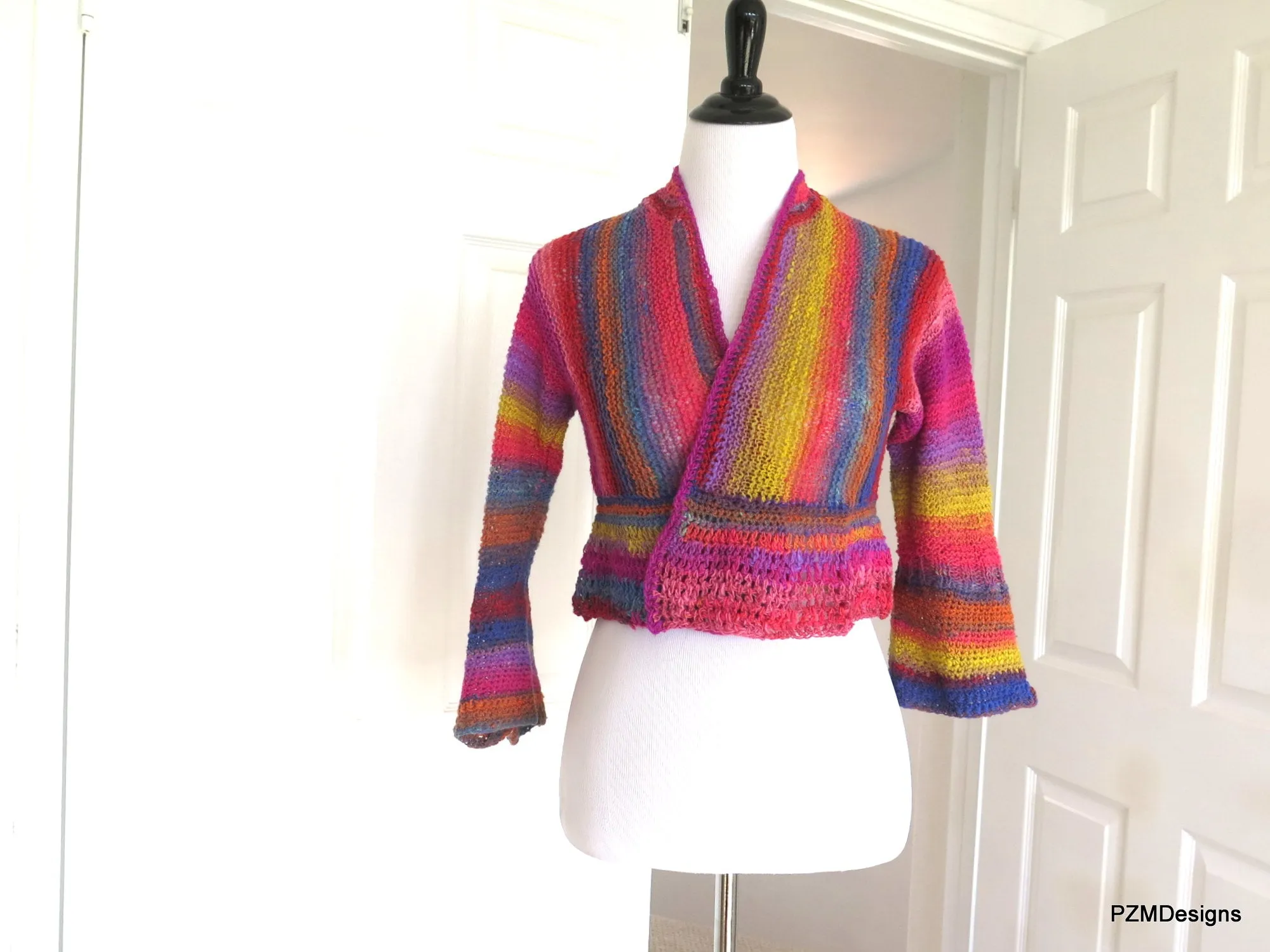 Noro Hand Knit Cropped Jacket