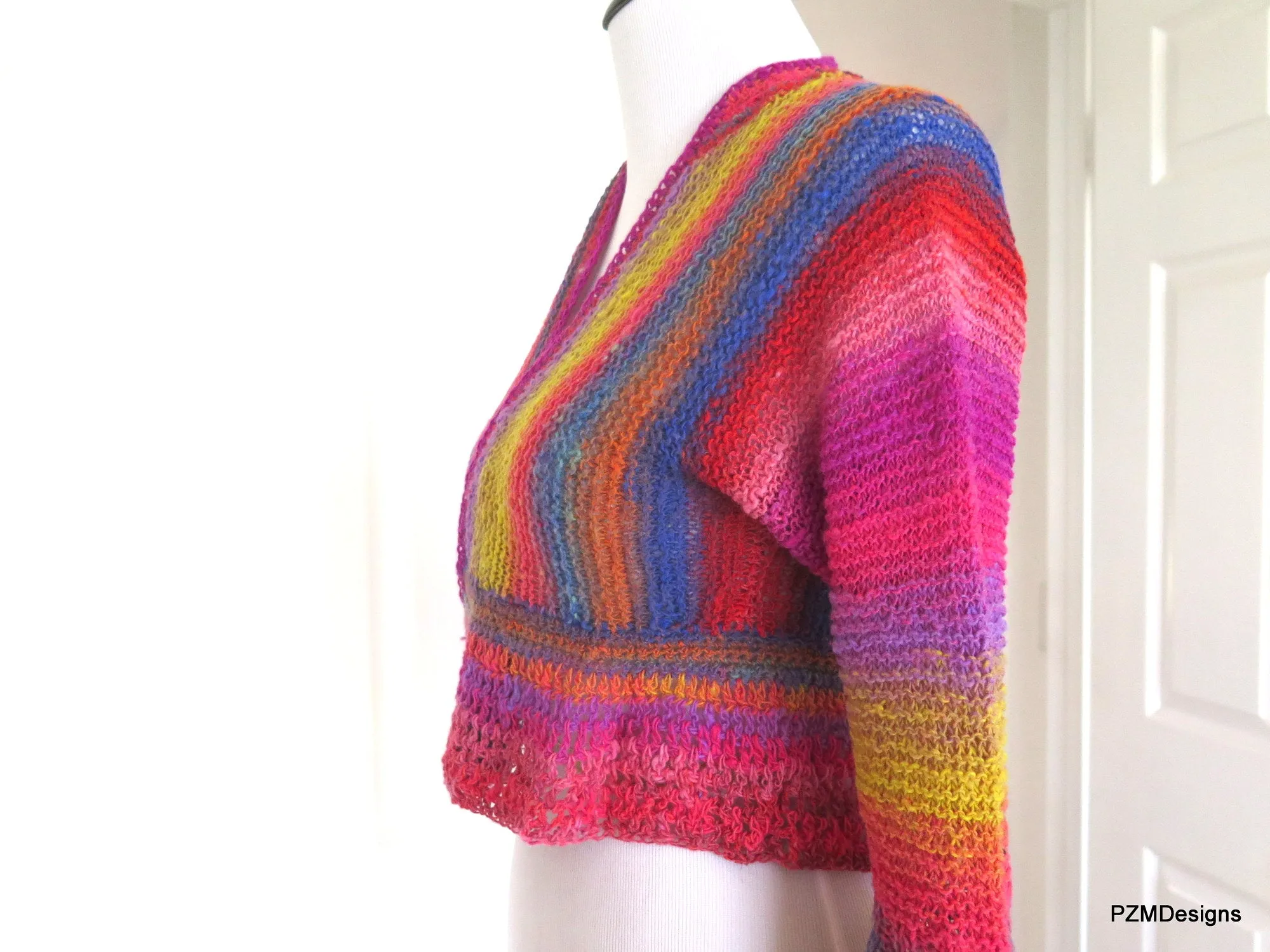 Noro Hand Knit Cropped Jacket