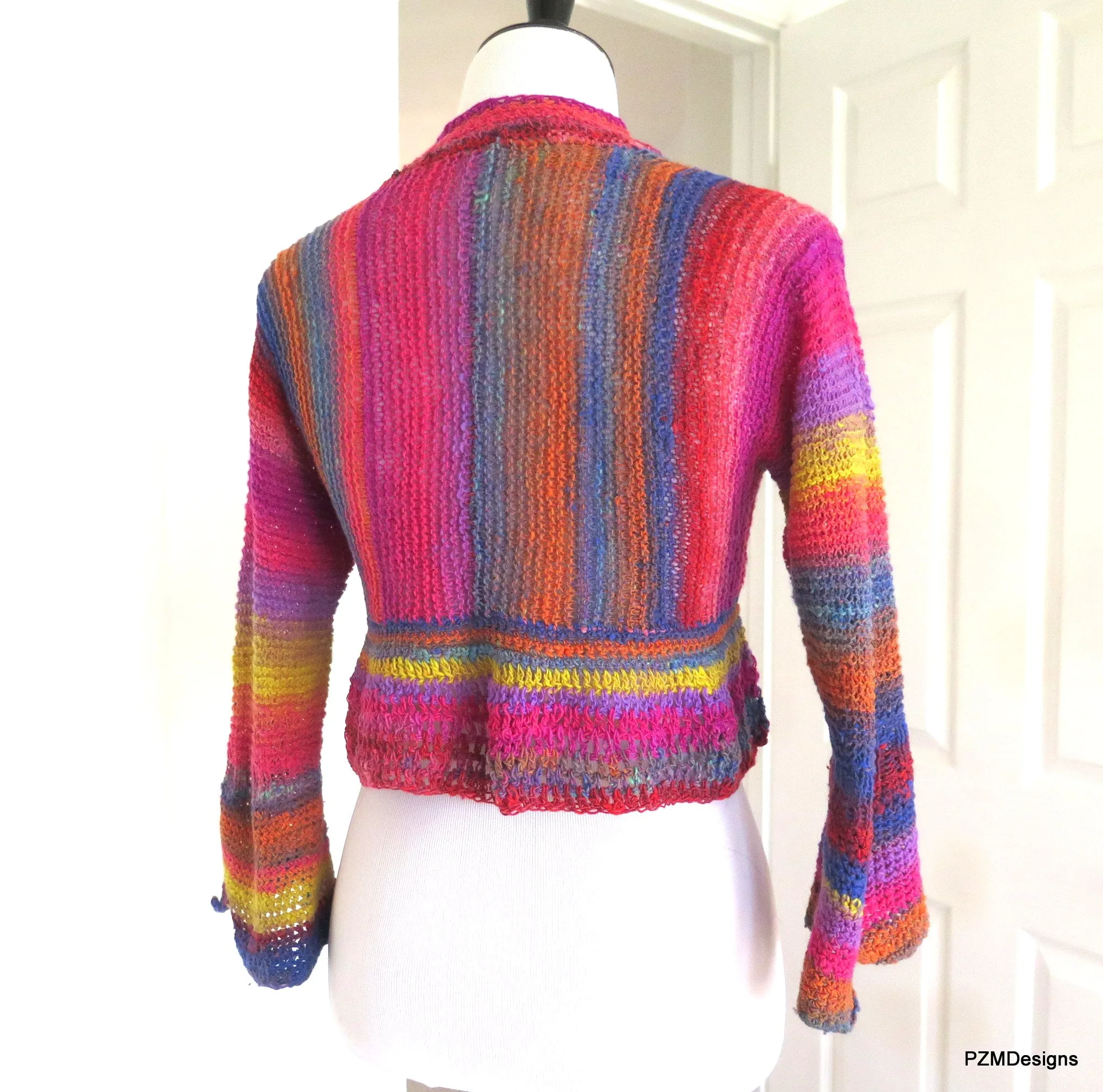 Noro Hand Knit Cropped Jacket