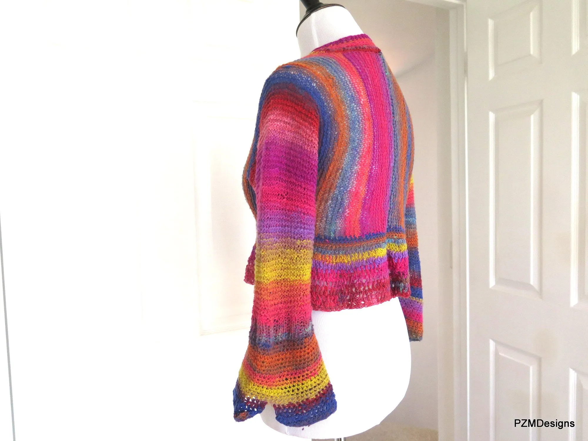 Noro Hand Knit Cropped Jacket