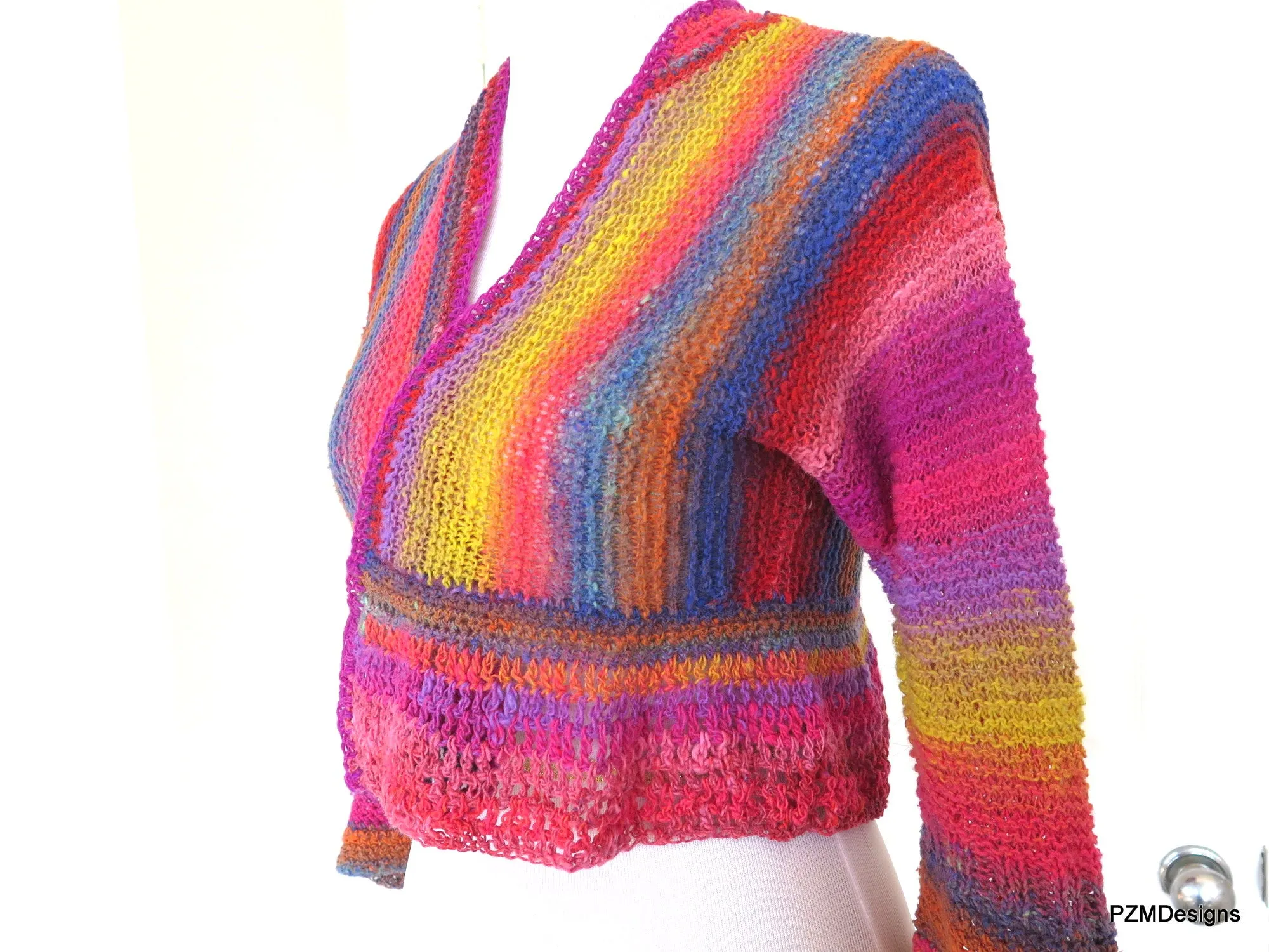 Noro Hand Knit Cropped Jacket