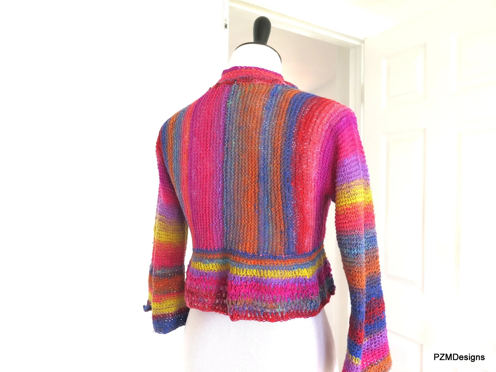 Noro Hand Knit Cropped Jacket