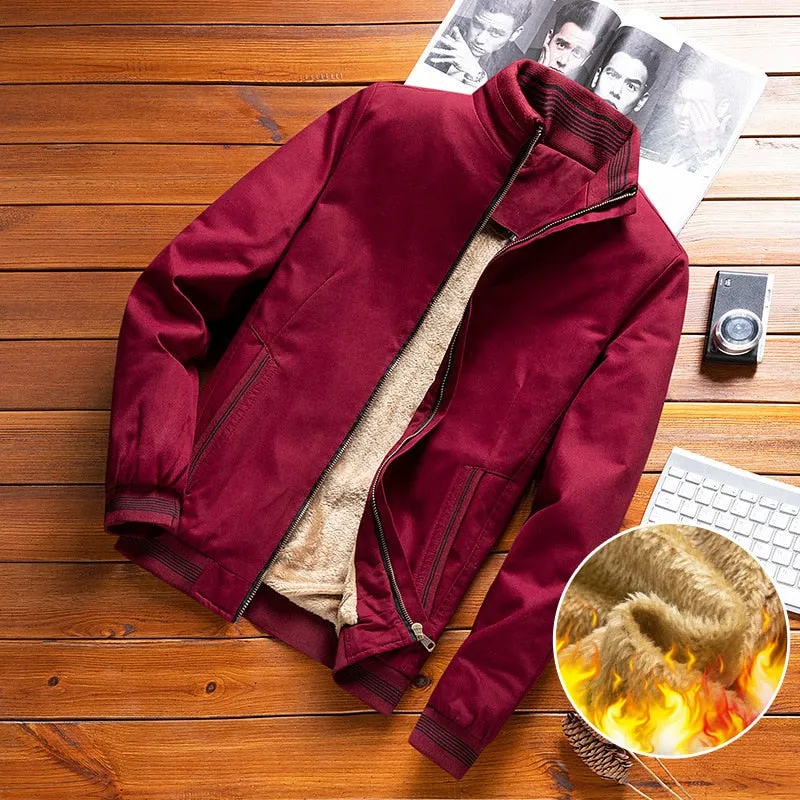 Nsqured Autumn Fleece Bomber Jacket