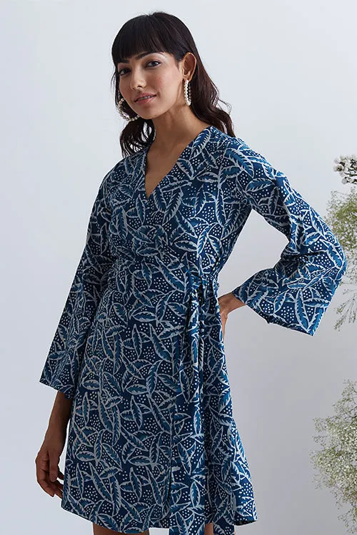 Okhai 'Arctic' Hand Block Printed Pure Cotton Dress