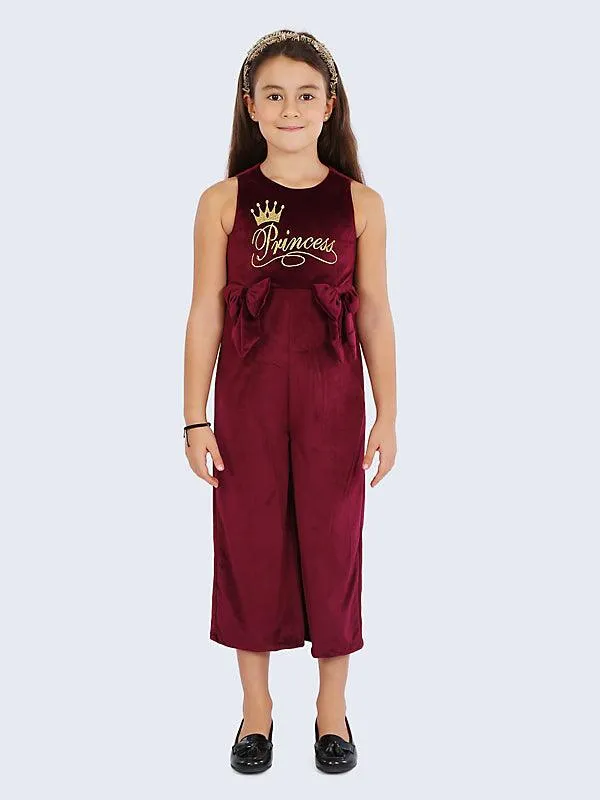 One Friday Maroon Corduroy Jumpsuit