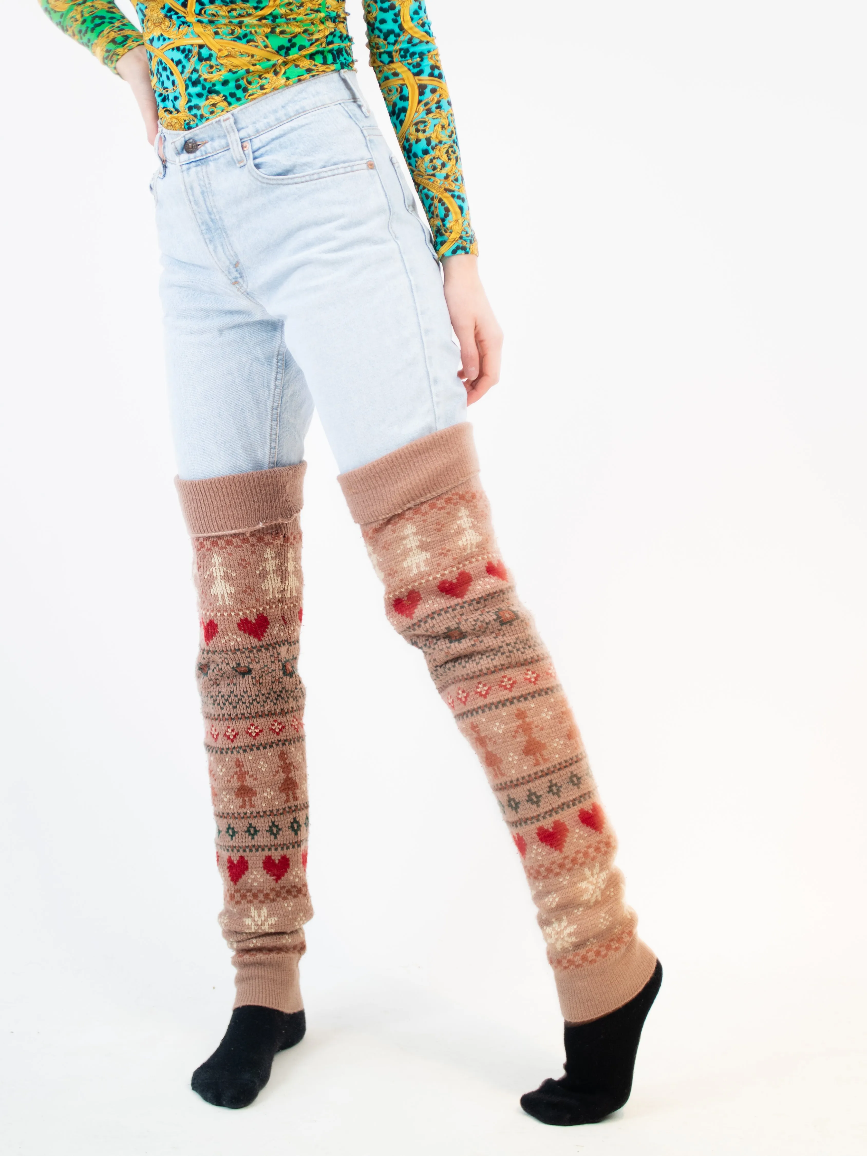 Original 70s/80s leg warmers - extra long!