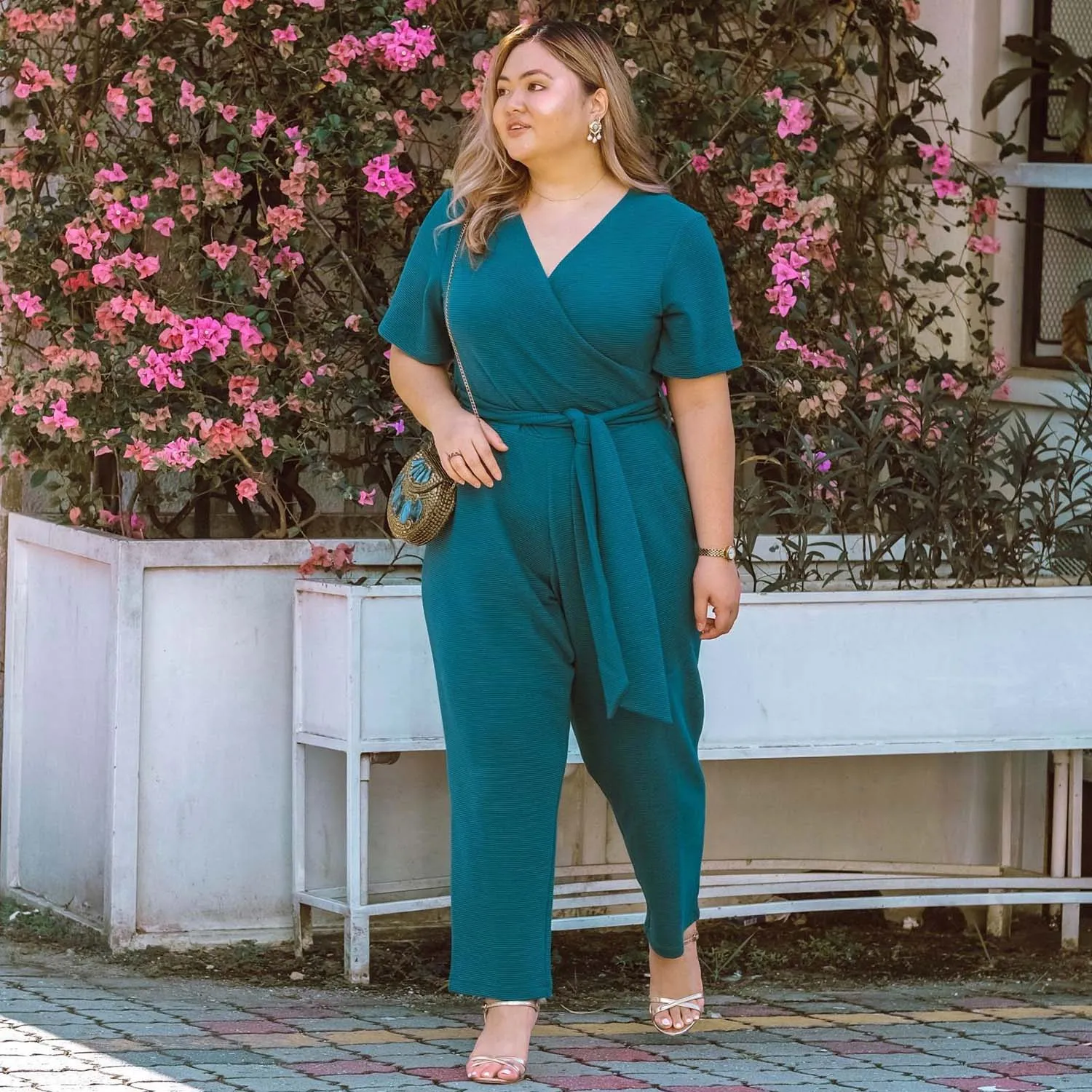 Ottoman Wrap Jumpsuit