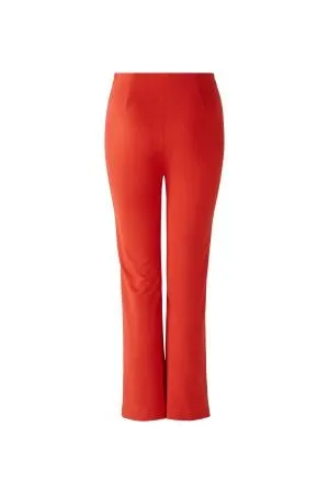 Oui Jersey Trousers Aura Orange