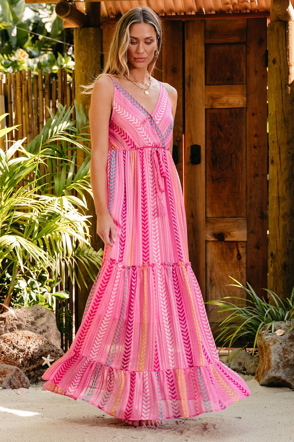 Pink Cami Maxi Resort Dress