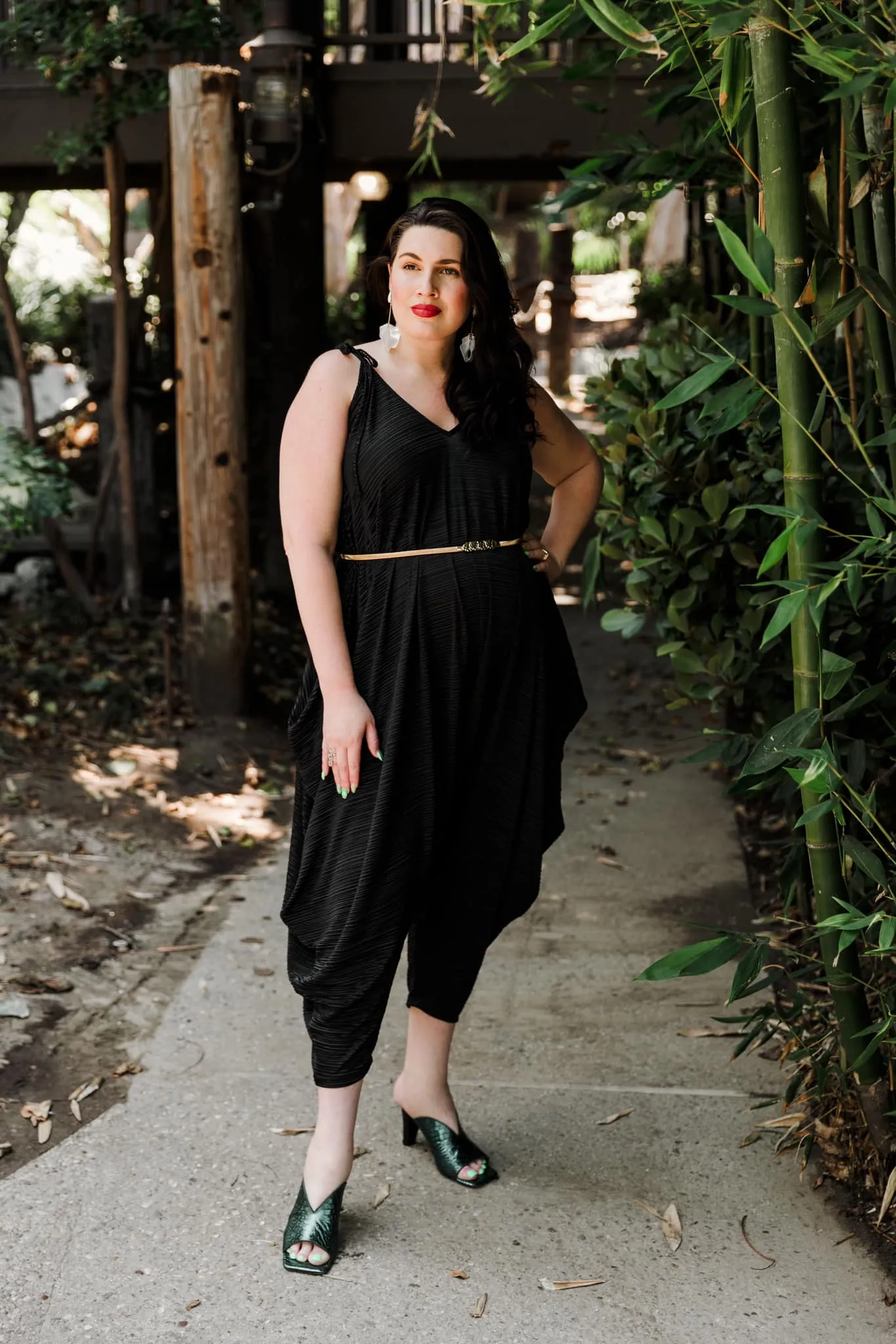 Poiret Jumpsuit in "Black Slink"