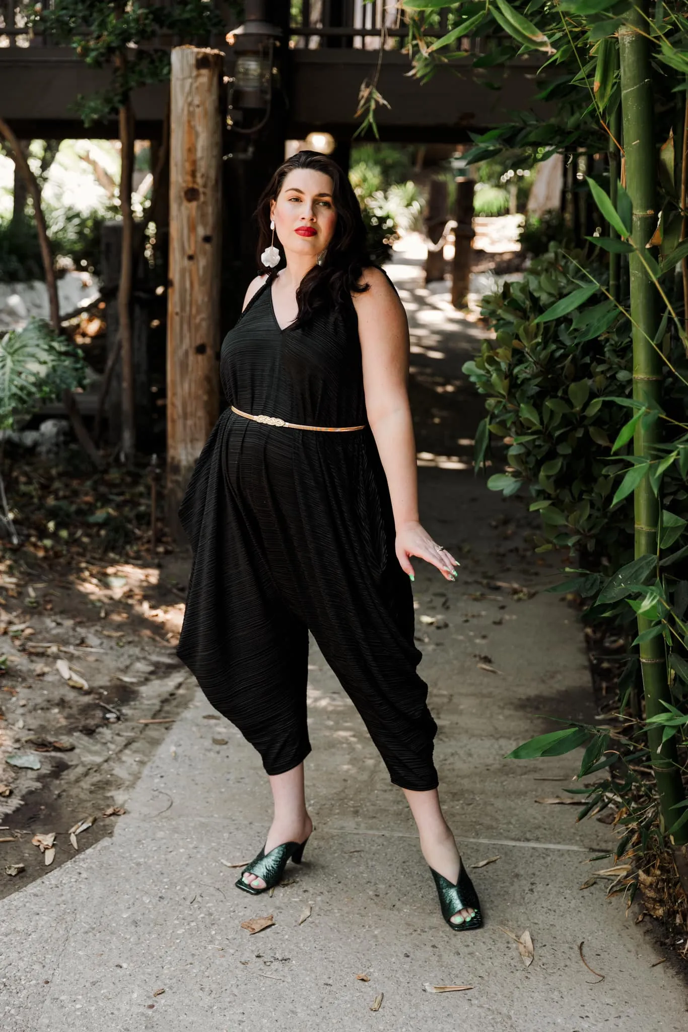 Poiret Jumpsuit in "Black Slink"