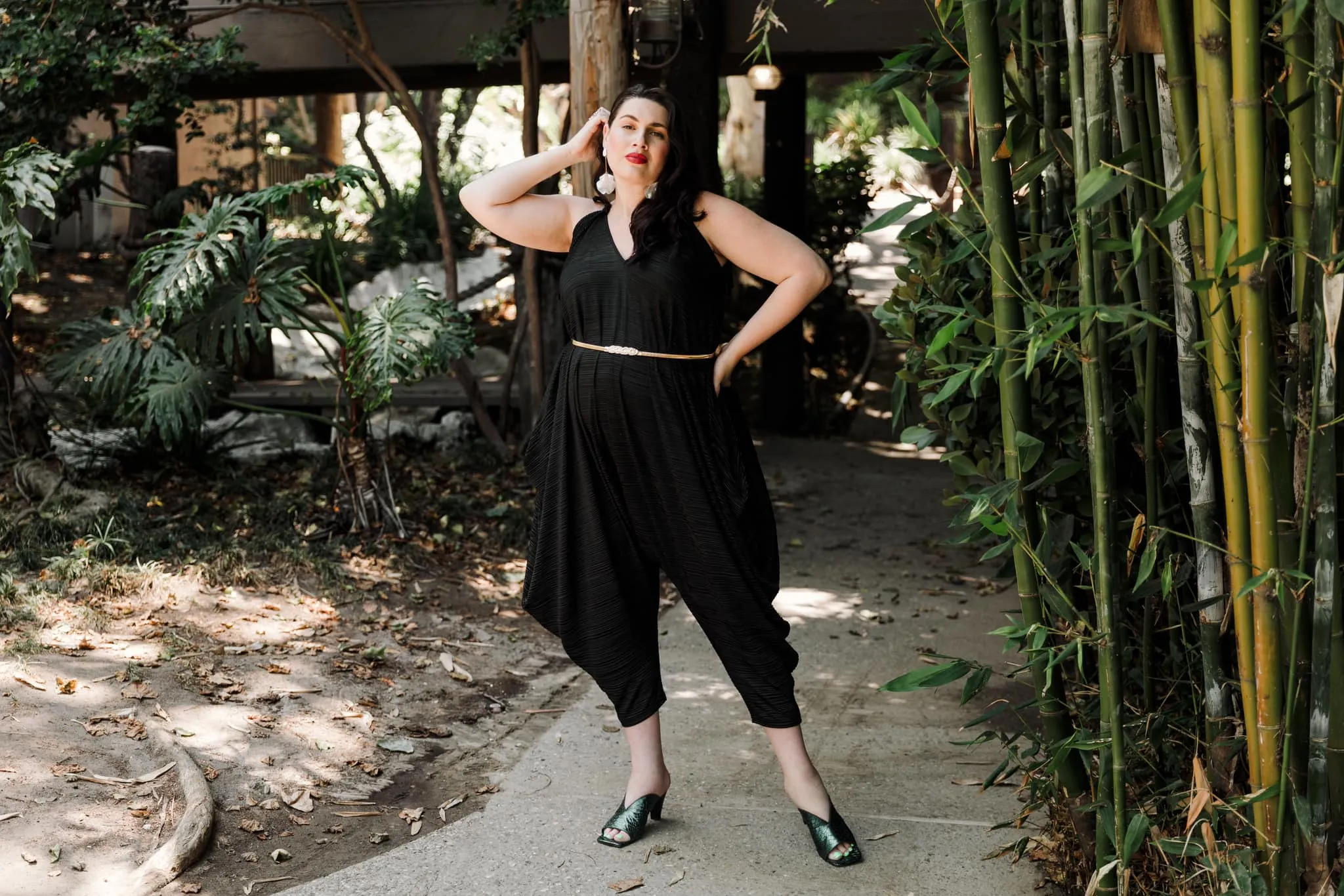 Poiret Jumpsuit in "Black Slink"