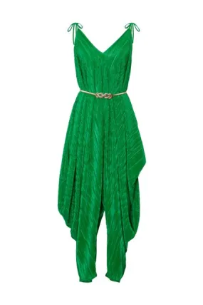 Poiret Jumpsuit in "Green Slink"