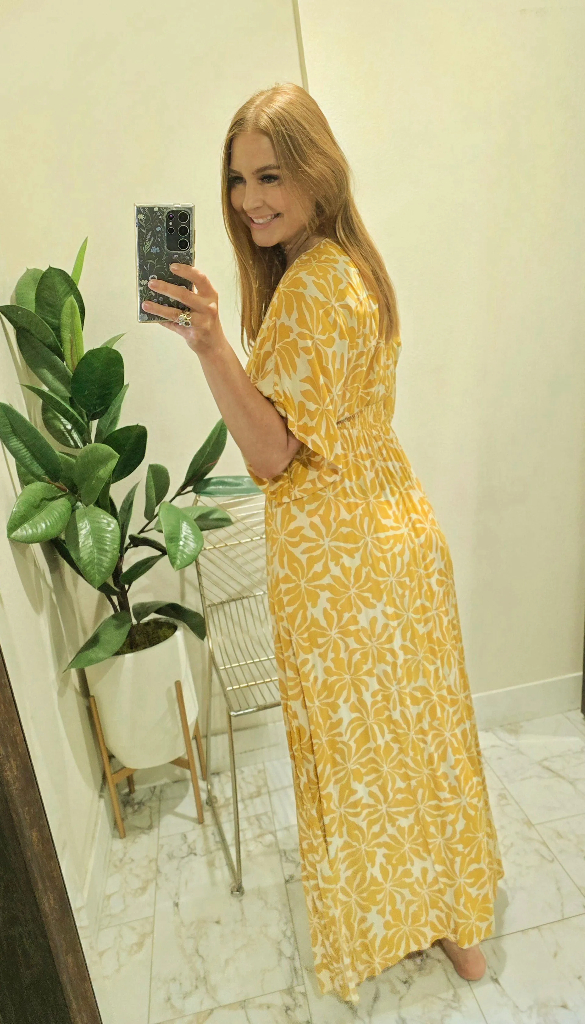 Poppy Dress - Aloha Mustard