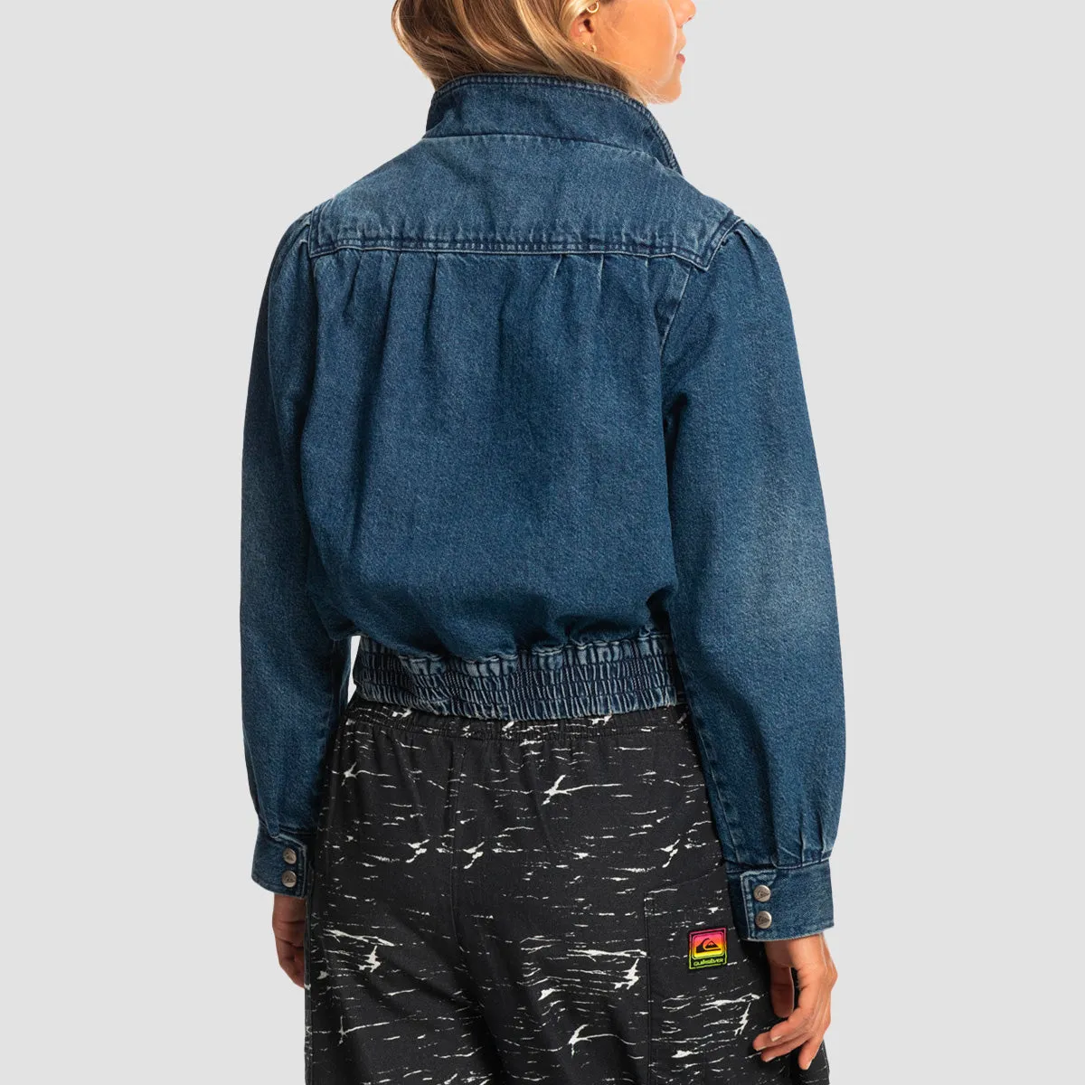 Quiksilver x Stranger Things The Nancy Vintage Denim Jacket Rinse - Womens