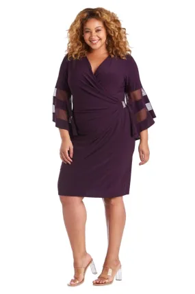 R&M Richards 3561W Plus Size Wrap Dress