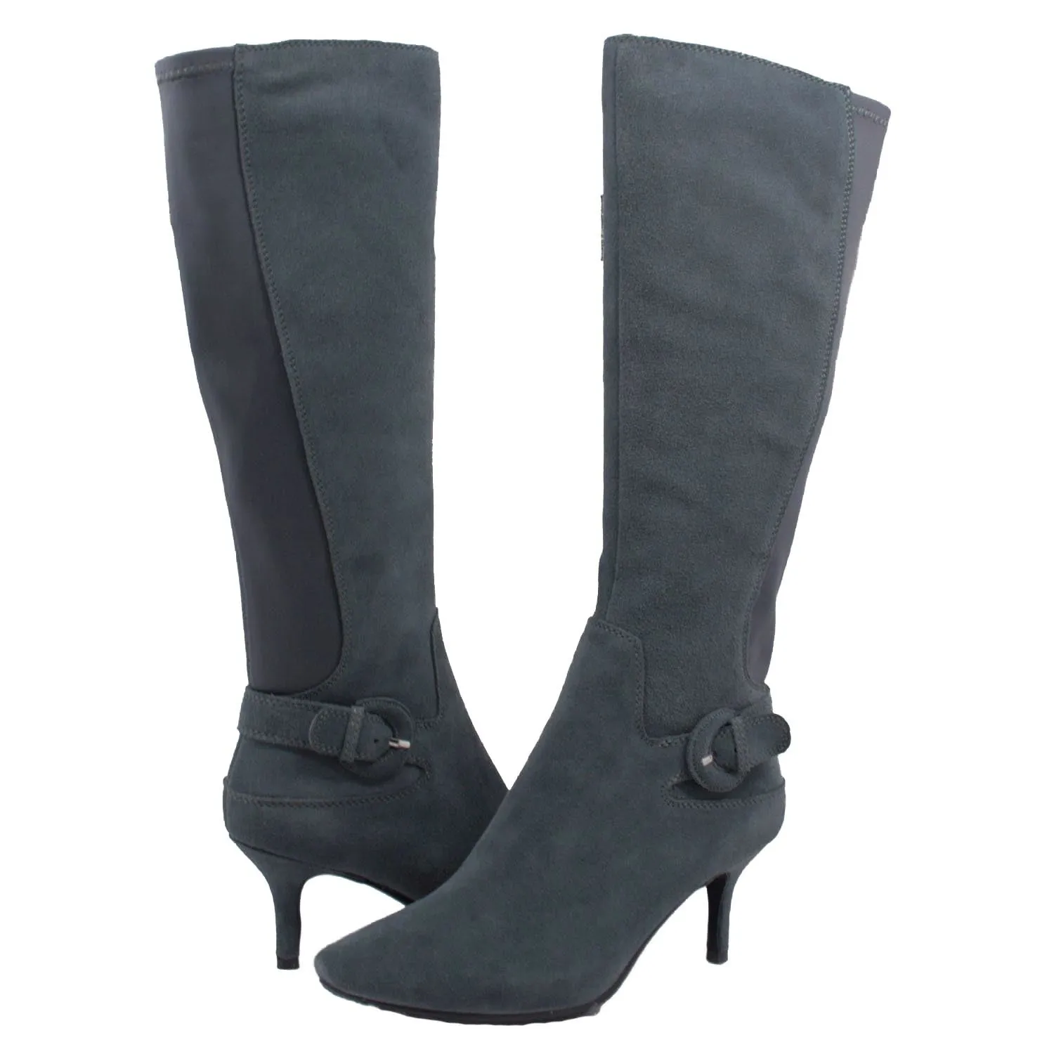 Rochelle Suede Low Heel Dress Boots - Stylish and Versatile for Any Occasion