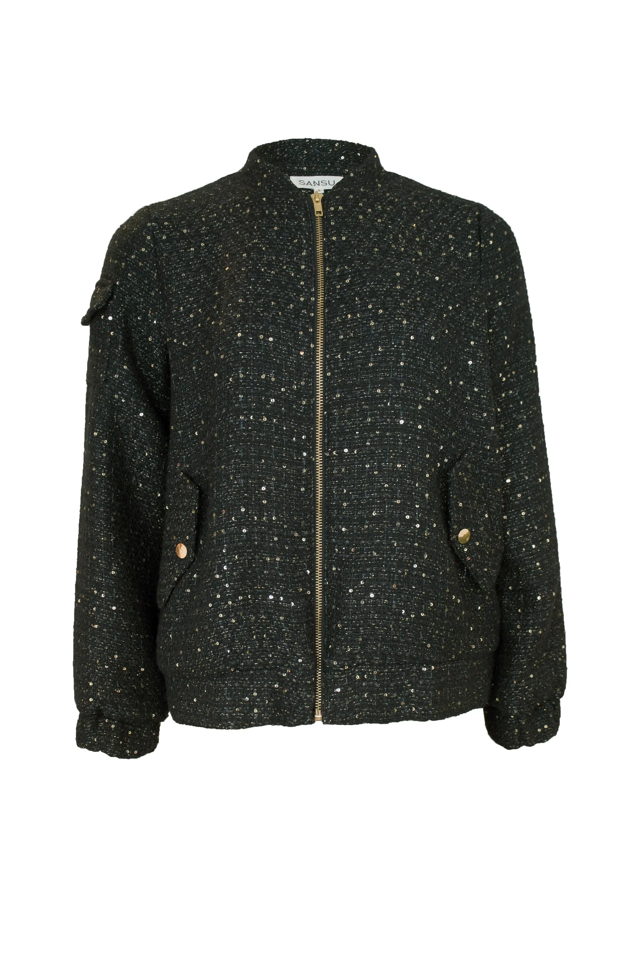 SANSU - Eloise Bomber Jacket Black