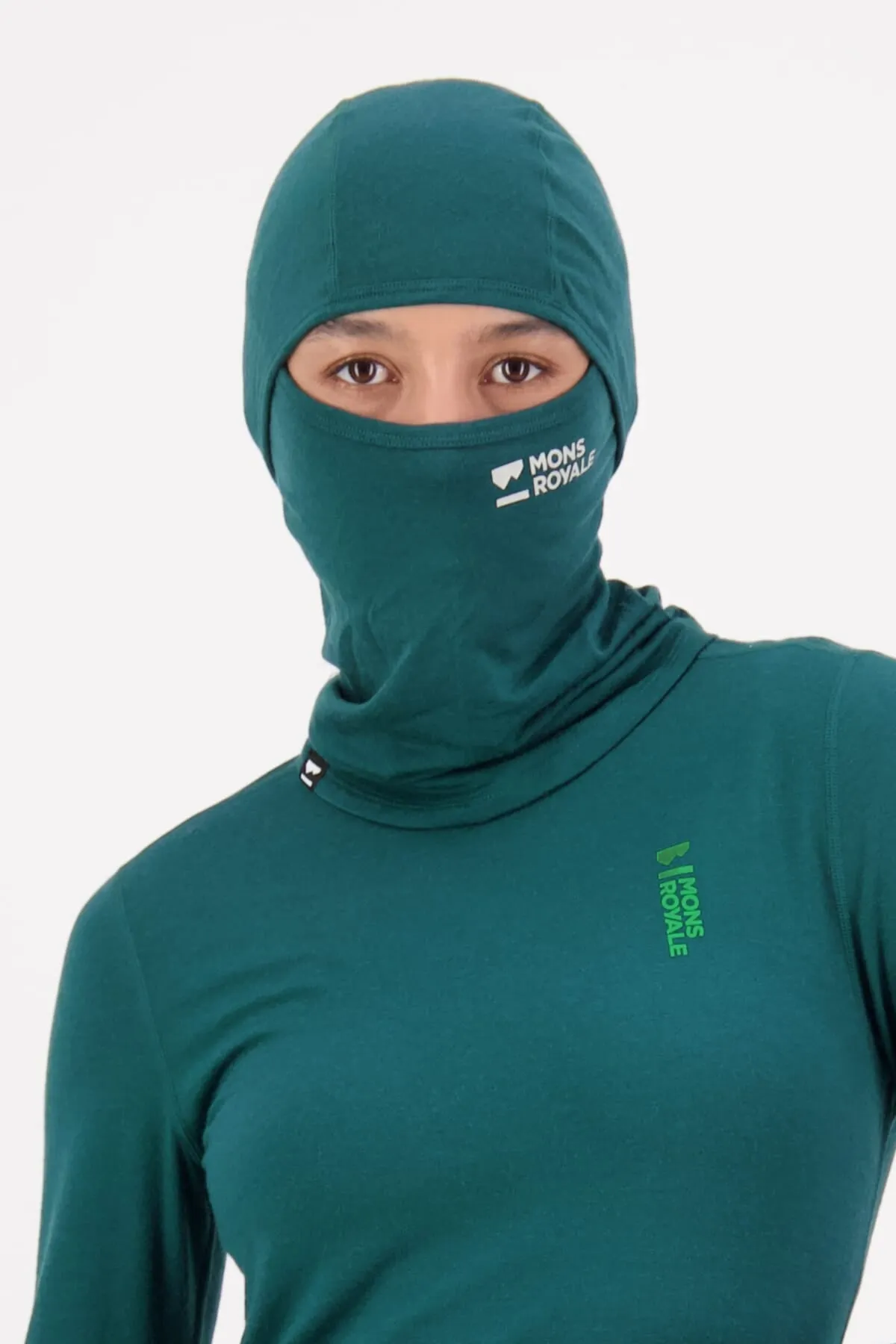 Santa Rosa Merino Balaclava - Evergreen