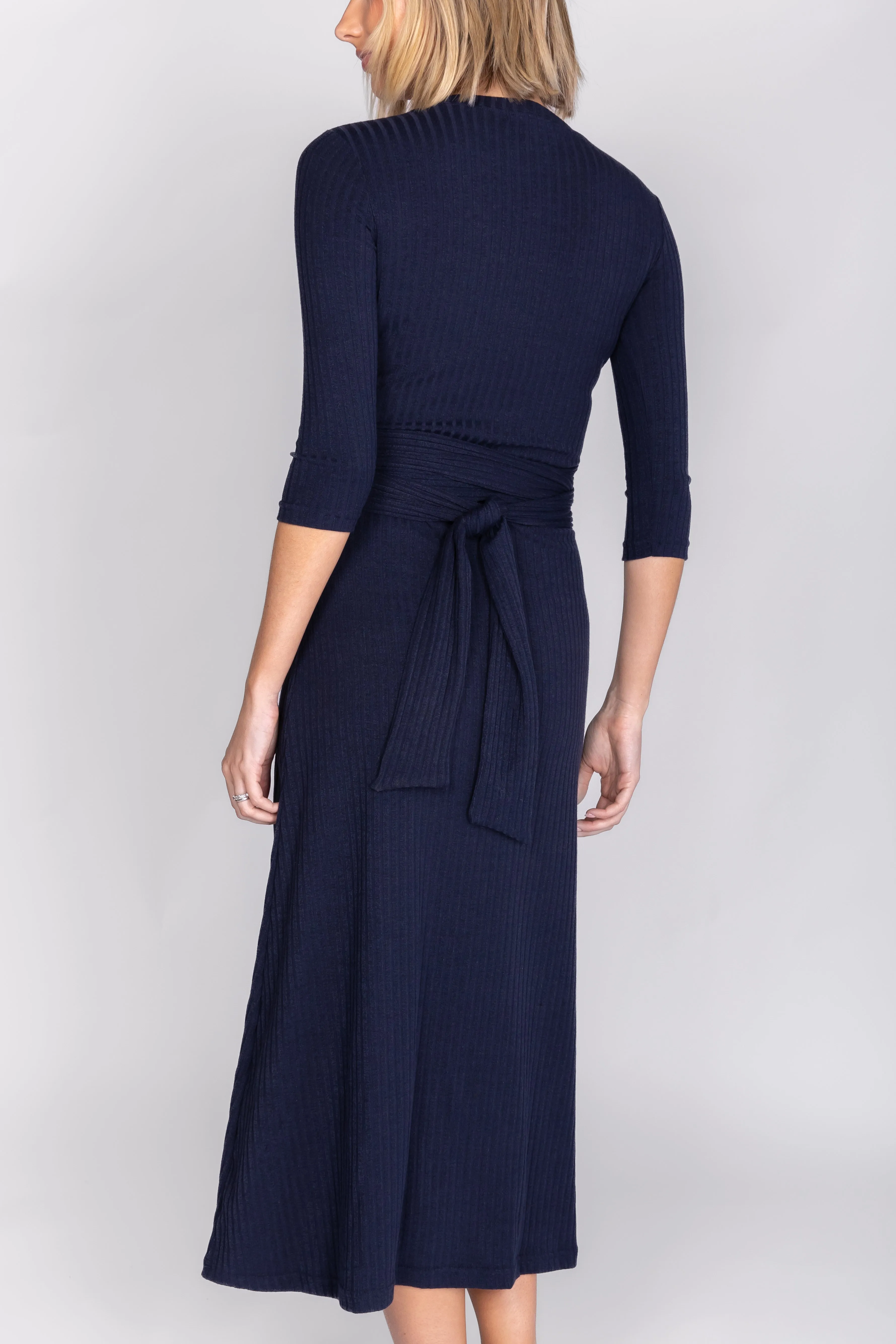 Sarah Dress 3/4 Sleeves Navy