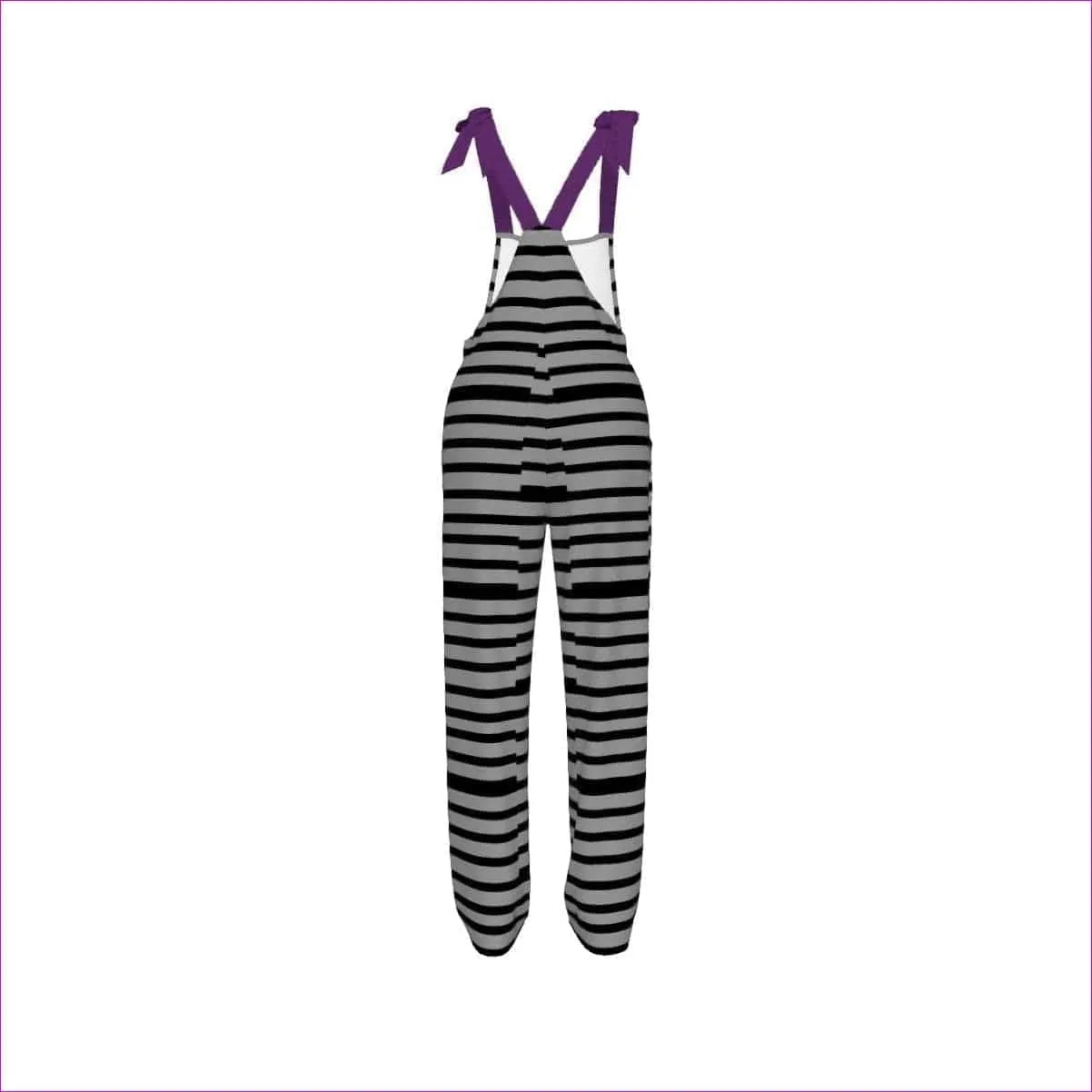 Striped Women's Bow Jumpsuit