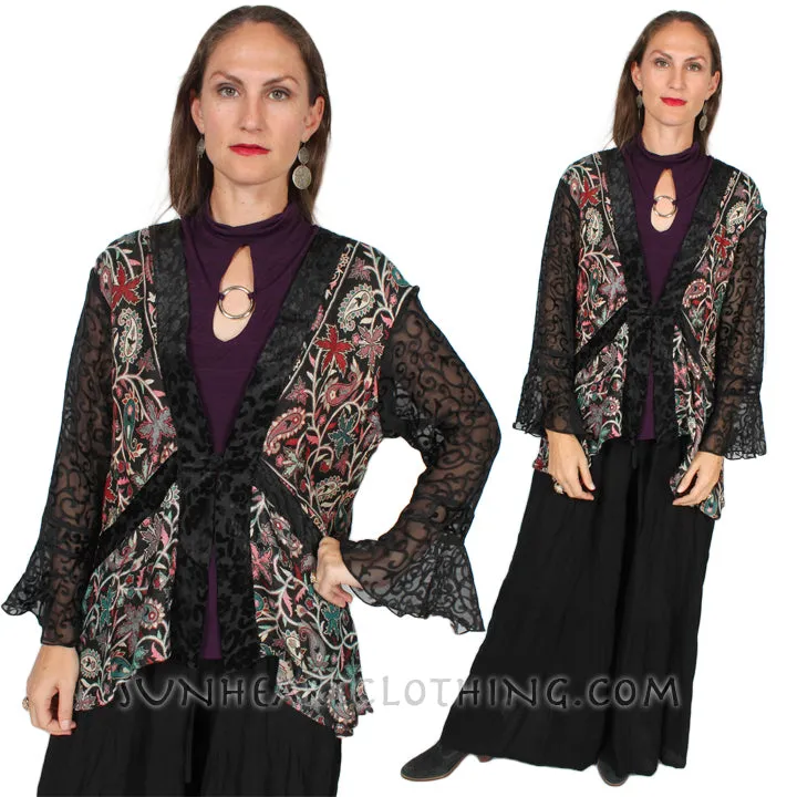 Sunheart Tapestry Boho Tunic Top Hippie Chic Resort Wear Sml-1X