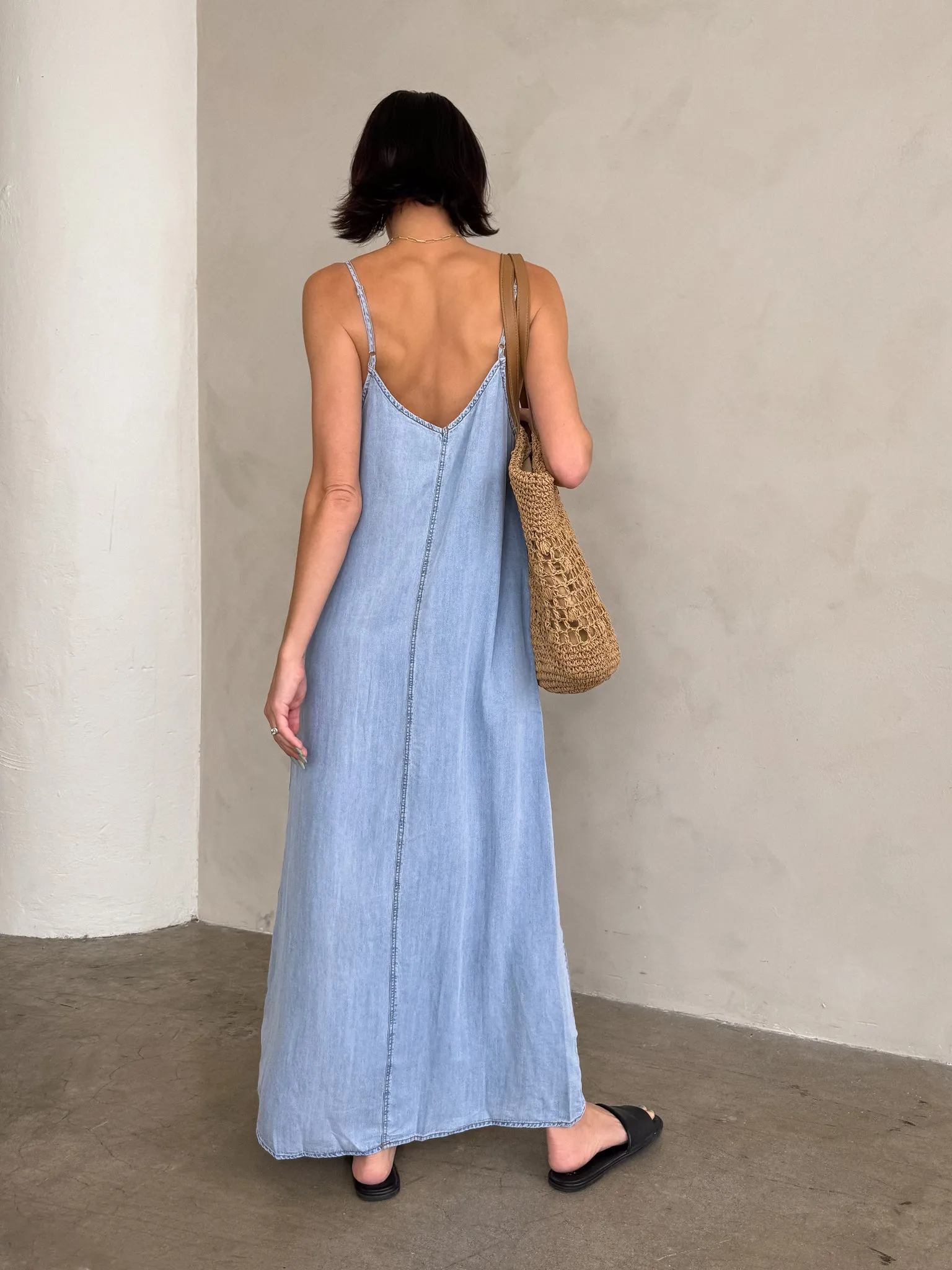 The Blues Denim Midi Dress - Final Sale