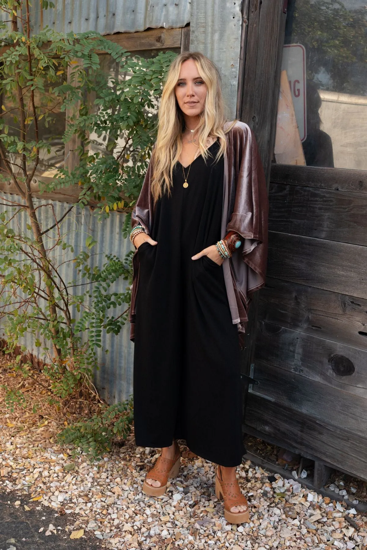 The Nest Oasis Wide Leg Jumpsuit - Black