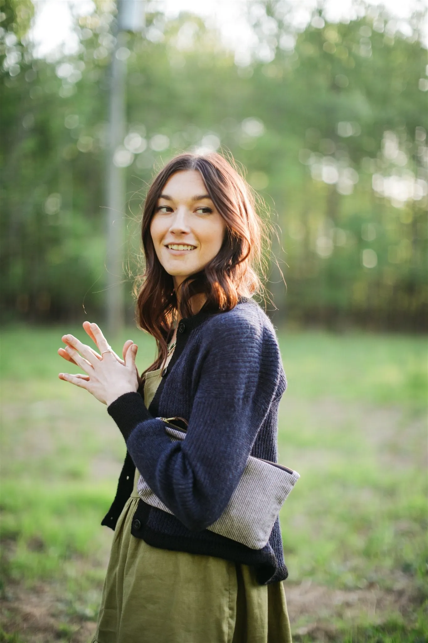 Trudy Cardigan in Navy and Black - Pre-Order 12/30