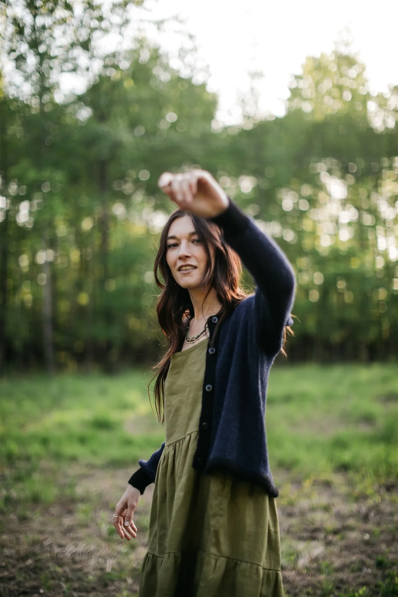 Trudy Cardigan in Navy and Black - Pre-Order 12/30